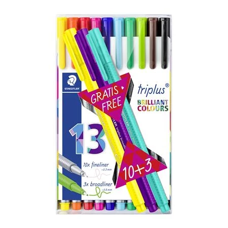 Tűfilc készlet 13db-os STAEDTLER Triplus Box 0,3 mm