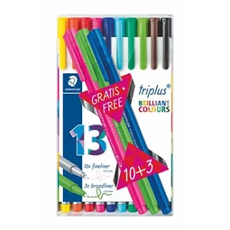 Tűfilc készlet 13db-os STAEDTLER Triplus Box 0,3 mm