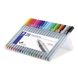 Tűfilc készlet 20db-os STAEDTLER Triplus Box 0,3 mm