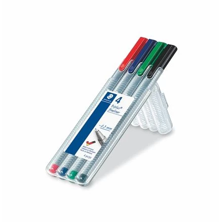 Tűfilc készlet 4db-os STAEDTLER Triplus Box 0,3 mm