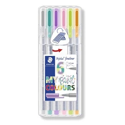 Tűfilc készlet 6db-os STAEDTLER Triplus Box 0,3 mm, pasztell színek