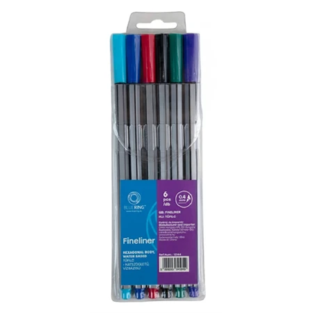 Tűfilc készlet 6db-os Bluering 0,5