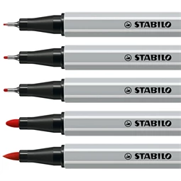 Tűfilc készlet STABILO Creative Tips ARTY 10 különböző szín, 5 különböző vastagság, összesen 50db fém dobozban