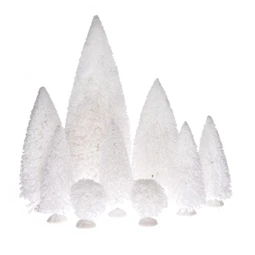 Tündérkert- fenyő különböző méretben 4x11cm 2x5cm 2x14cm 1x22cm fehér