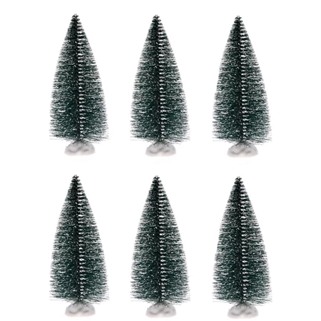 Tündérkert - fenyő fehér talpon 10cm 6db/csomag zöld