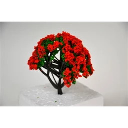 Tündérkert - piros virágos fa, 8cm