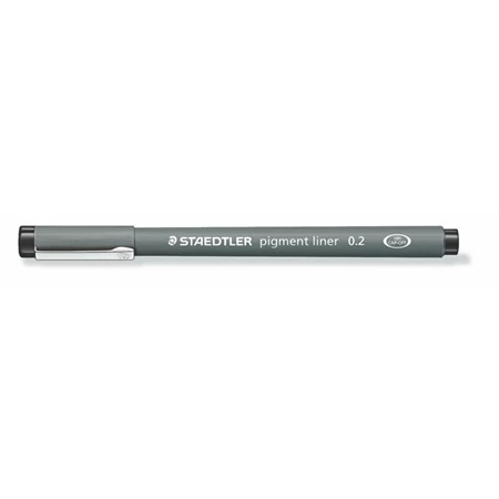 Tűfilc STAEDTLER Pigment Liner 0,2 mm, fekete