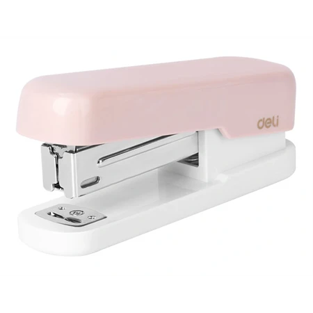 Tűzőgép DELI 24/6, 26/6 - 25 lap, rózsa