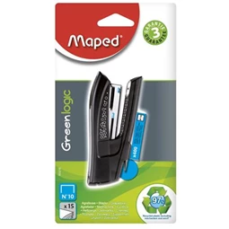 Tűzőgép MAPED Greenlogic Pocket No.10, vegyes színek