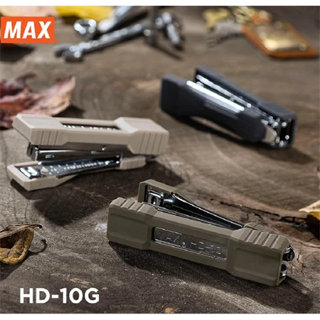 Tűzőgép MAX HD-10G, mohazöld 15 lap, 10-es kapocs