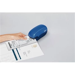 Tűzőgép elektromos RAPID Fixativ 10BX 10 lapos 24/6, 26/6, kapoccsal, kék