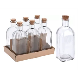 Üveg parafadugóval 500ml