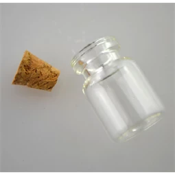 Üveg parafadugóval 1,5x2,2cm