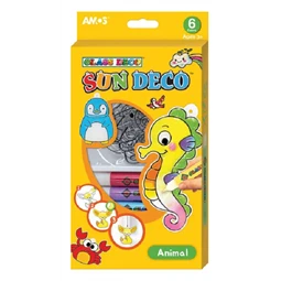 Üvegmatrica festék készlet AMOS 6x10.5ml+ 6db állatos fényvarázs forma