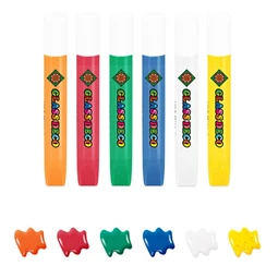 Üvegmatrica festék készlet AMOS 6x10.5ml+ 6db járműves fényvarázs forma