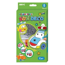 Üvegmatrica festék készlet AMOS 6x10.5ml+ 6db járműves fényvarázs forma