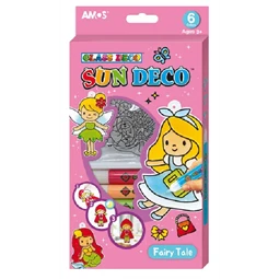 Üvegmatrica festék készlet AMOS 6x10.5ml festék + 6db tündérmesék fényvarázs forma