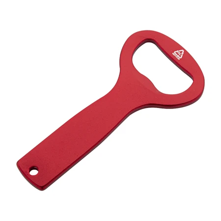 Üvegnyitó újrahasznosított alumínium 8,5 x 3,8 x 0,3 cm piros