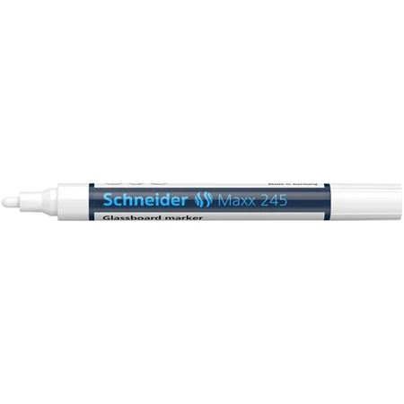 Üvegtábla marker, 1-3 mm, SCHNEIDER  Maxx 245, fehér