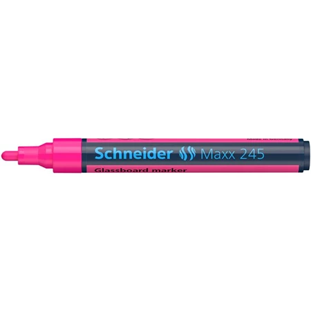 Üvegtábla marker, 1-3 mm, SCHNEIDER  Maxx 245, rózsaszín