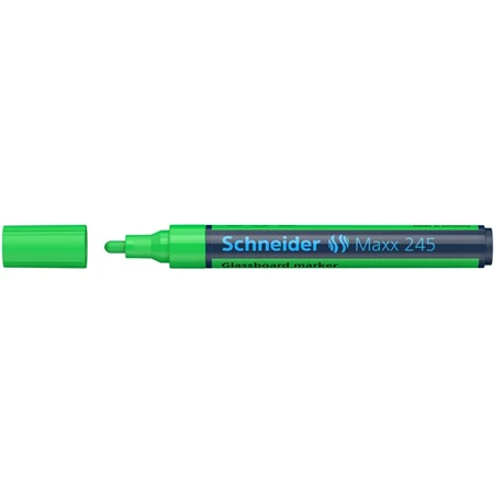 Üvegtábla marker, 1-3 mm, SCHNEIDER  Maxx 245, zöld