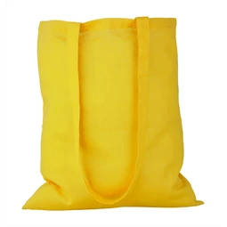 Vászontáska hosszúfülű 36x40cm 100 g/m2 pamut, sárga színű