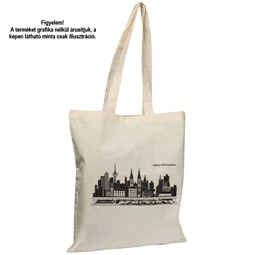 Vászontáska hosszúfülű 38x42x0,3cm 140g/m2 pamut, natúr