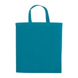 Vászontáska rövidfülű 38x42x0,2cm OEKO-TEX 140g/m2 pamut, türkiz
