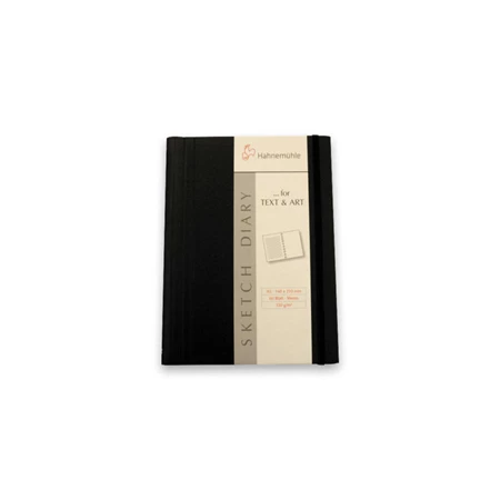 Skicckönyv rajzpapír A/5 Hahnemühle Sketch Diary Black 60lap spirálos 120g