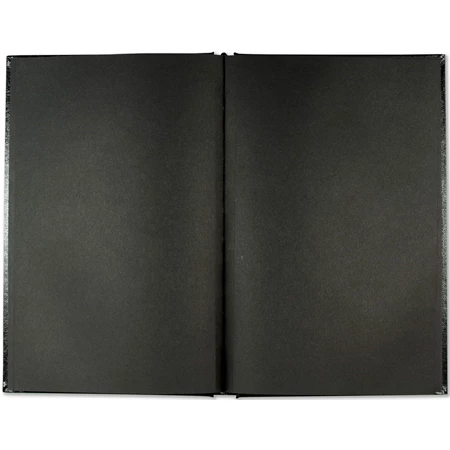 Skicckönyv rajzpapír A/5 Peter Pauper 96lap 110g fekete lap