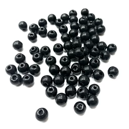 Viaszgyöngy 10mm fekete ( tekla )