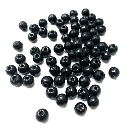 Viaszgyöngy 10mm fekete ( tekla )