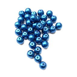 Viaszgyöngy 10mm királykék ( tekla )
