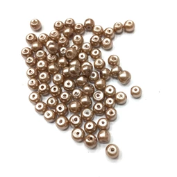 Viaszgyöngy 4mm bronz ( tekla )