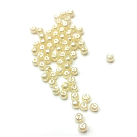 Viaszgyöngy 4mm krém ( tekla )
