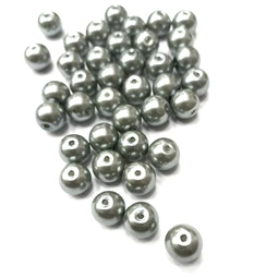 Viaszgyöngy 6mm ezüst ( tekla )