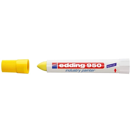 Viaszos paszta jelölő marker EDDING 950  kb. 10mm, sárga