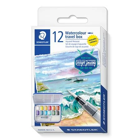 Vízfesték készlet 12 darabos STAEDTLER "Design journey 888"