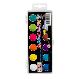 Vízfesték készlet 12db-os Anilinky  KOH-I-NOOR 174503 BRILLANT AQUARELL kerek