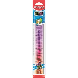 Vonalzó 20 cm MAPED Twist`n Flex, műanyag, törhetetlen Flex Decor Animals, vegyes színek