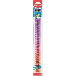 Vonalzó 30 cm MAPED Twist`n Flex műanyag, törhetetlen, Decor Animals vegyes színek