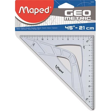 Vonalzó háromszög 45° 21 cm MAPED METRIC