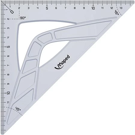 Vonalzó háromszög 45° 21 cm MAPED METRIC