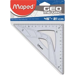 Vonalzó háromszög 45° 21 cm MAPED METRIC