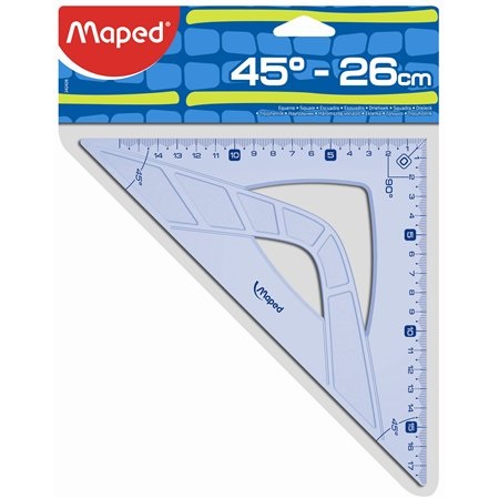 Vonalzó háromszög 45° 26 cm MAPED Graphic