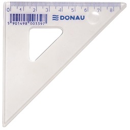 Vonalzó háromszög 45° 8,5 cm, DONAU