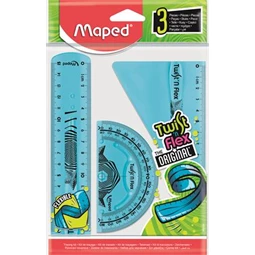 Vonalzó készlet 3db-os MAPED Twist`n Flex törhetetlen