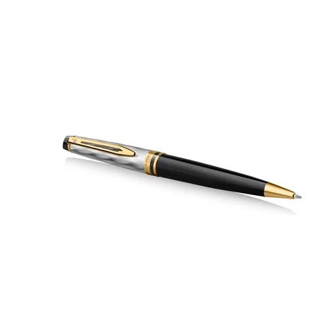 WATERMAN Expert Deluxe REFLECTIONS OF PARIS golyóstoll fekete test+arany-ezüst klipsz