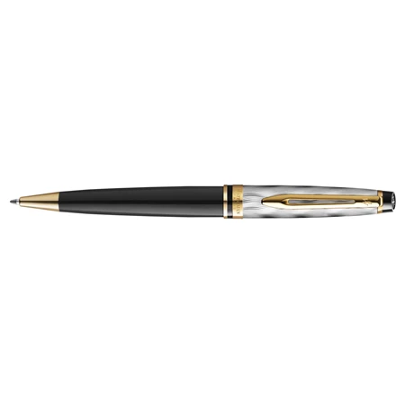 WATERMAN Expert Deluxe REFLECTIONS OF PARIS golyóstoll fekete test+arany-ezüst klipsz