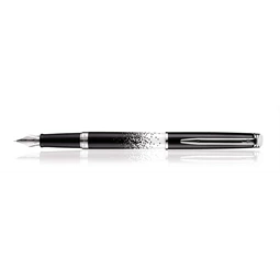 WATERMAN Hemisphere töltőtoll Ombre lakk fekete-fehér+ezüst klipsz